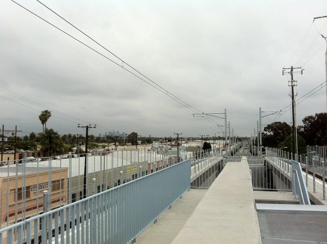 View from the Expo/La Brea station