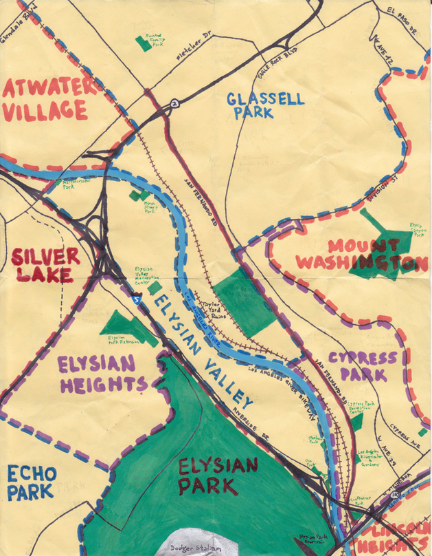 Pendersleigh & Sons Cartography's map of the area of the ramble