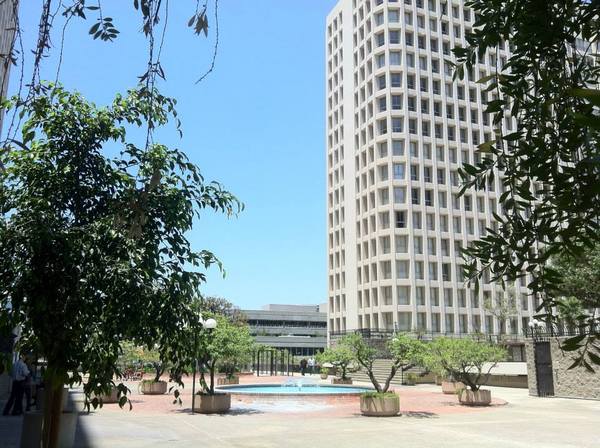 Bunker Hill Towers courtyard