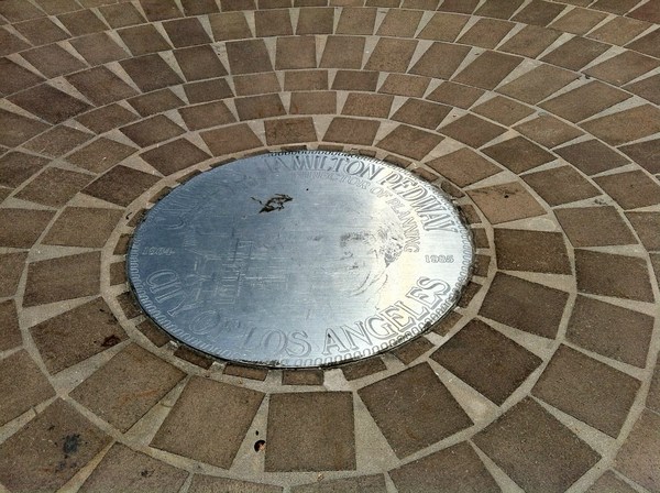 Calvin S. Hamilton Pedway plaque