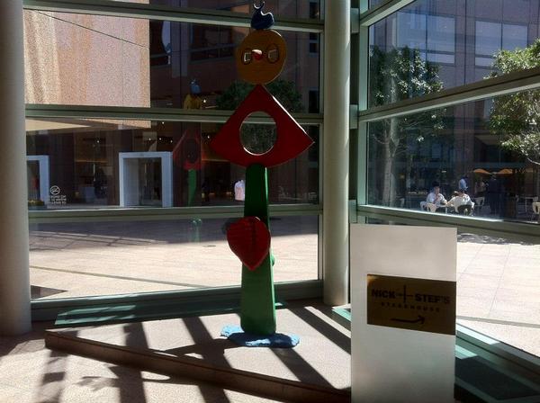 Joan Miró's ''la caresse d'un oiseau'' (1967) inside Wells Fargo Center