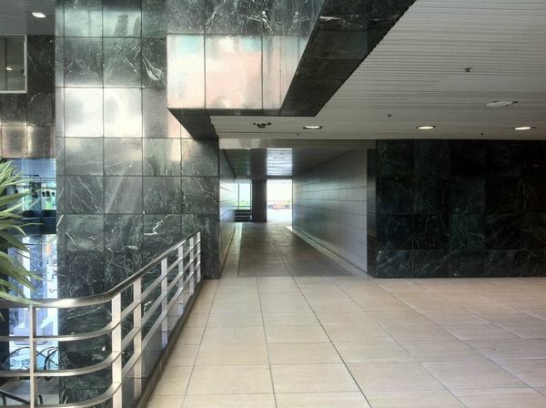 The walk through Citigroup Center connecting to the Bunker