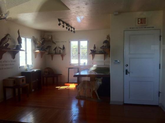 Inside the historic cottage