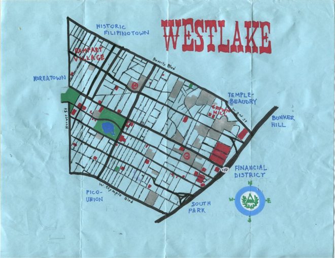 Pendersleigh & Sons Cartography's oil paint map of Westlake