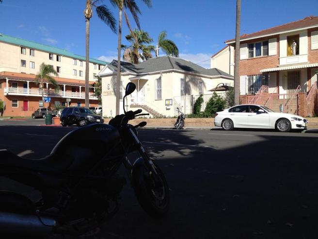 A Ducati and the Italian Cultural Center