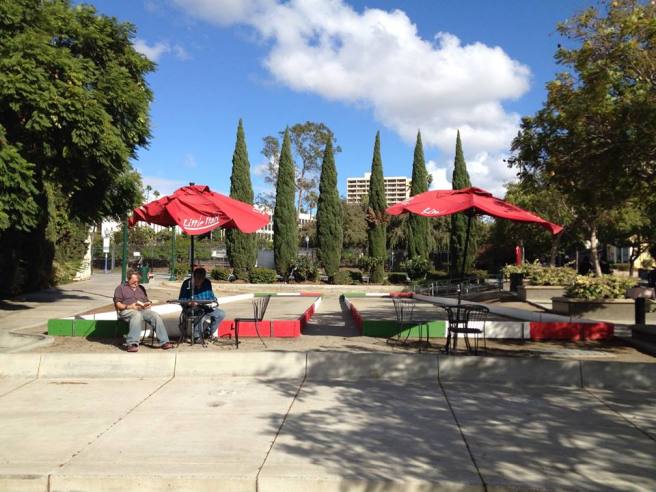 Bocce courts at Amici Park
