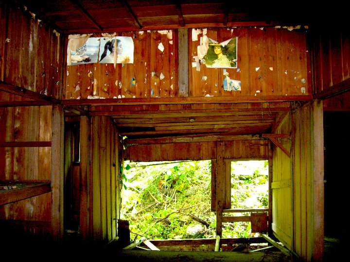 Inside an abandoned Japanese building in Morisaka