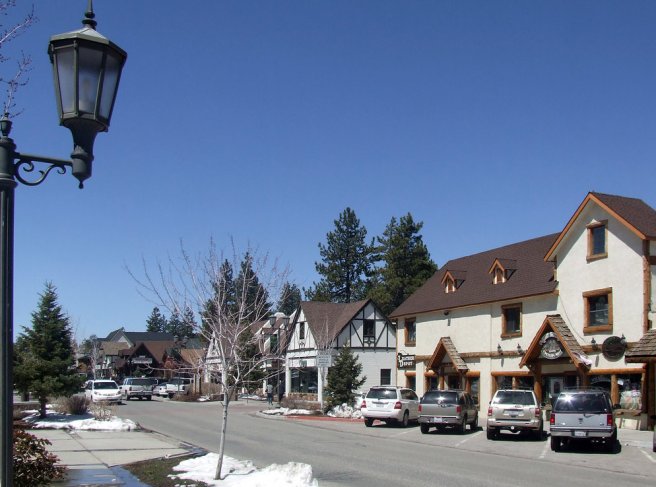 Big Bear Lake, CA: Big Bear Village Street Scene (Image source: Cornell Prodan)