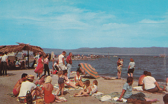 Salton Sea Beach in its resort period