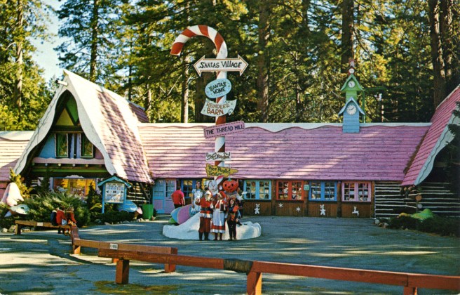 Santa's Village postcard