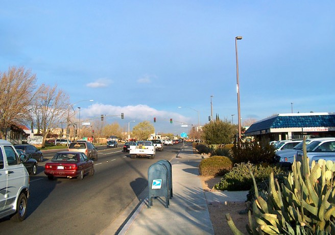 Hesperia, CA: Main St in the morning (Image source: City-Data)