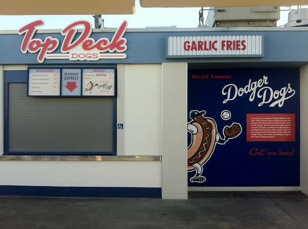 Dodger Dog mural