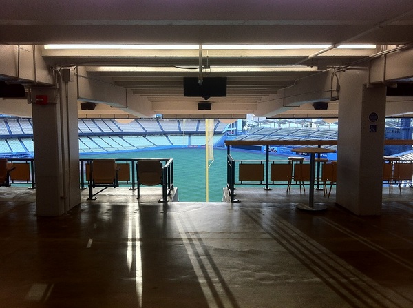 View of the baseball diamond