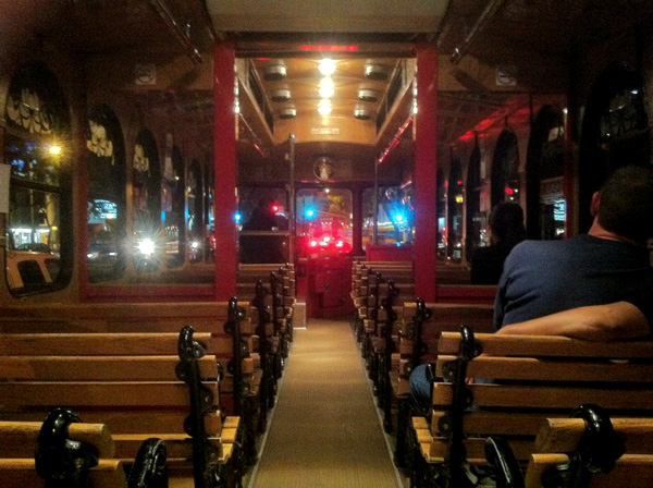 Inside the WeHo Pickup Trolley