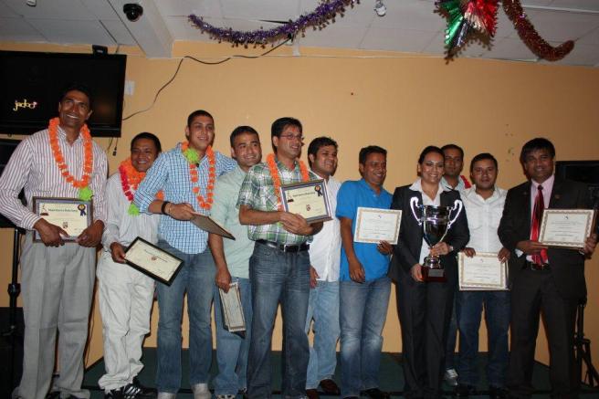 The Nepali volleyball team in Artesia (Image source: Nepal Mountain News)
