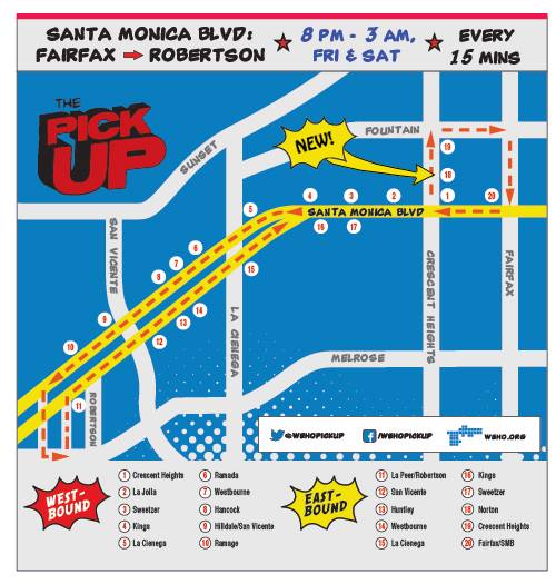 WeHo PickUp Map