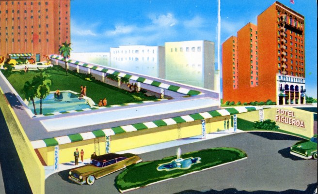 Hotel Figueroa postcard ()