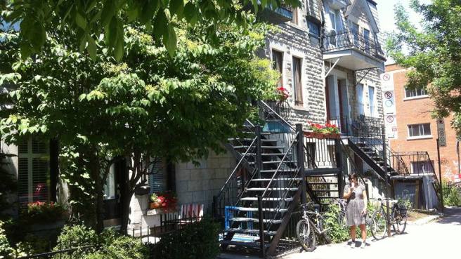The famous stairs of Montreal
