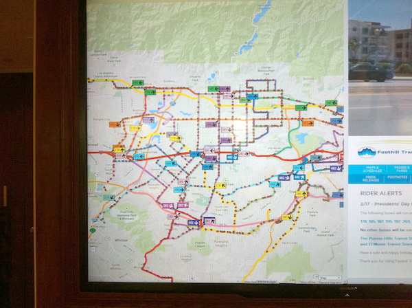 Foothill Transit map