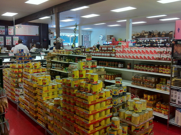 Interior of Claro's Italian Market