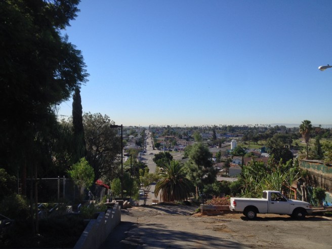 Looking down Indiana, the border between Los Angeles (Boyle Heights) and East Los Angeles