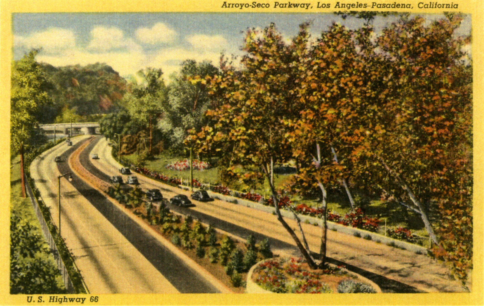 Arroyo-Seco Parkway Postcard