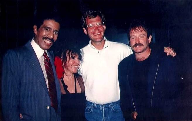 Richard-Pryor-Mitzi-Shore-co-founder-and-owner-of-The-Comedy-Store-David-Letterman-and-Robin-Williams