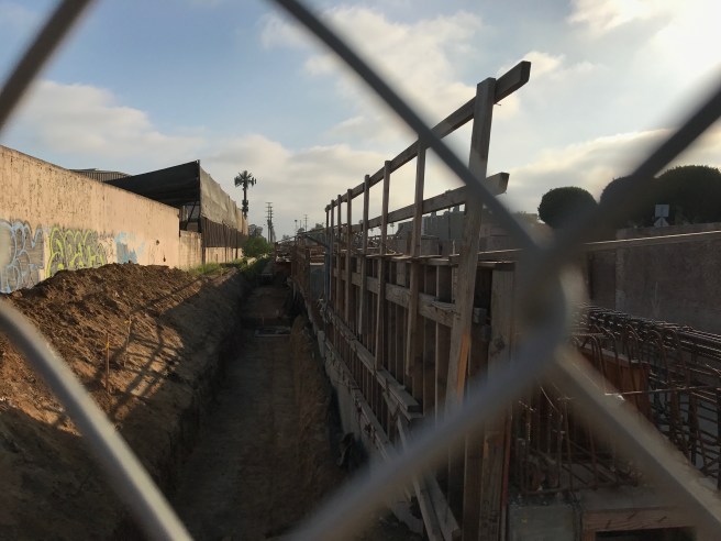 Inglewood Train Station under construction