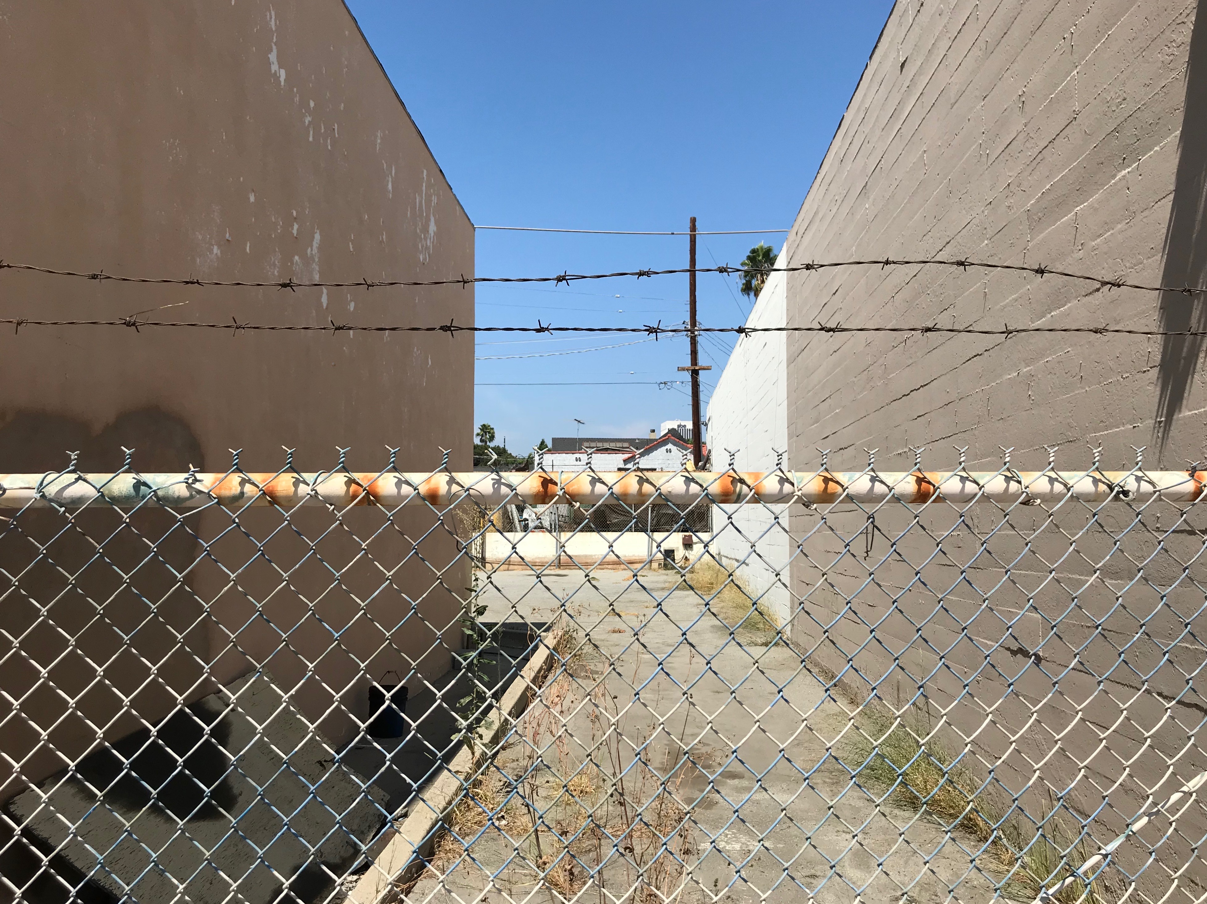 Abandoned parking lot