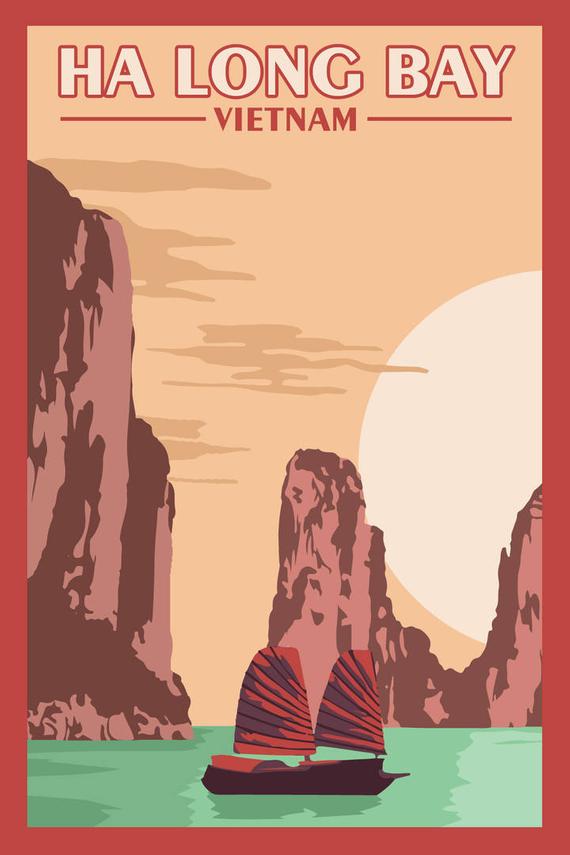 ha long bay postcard