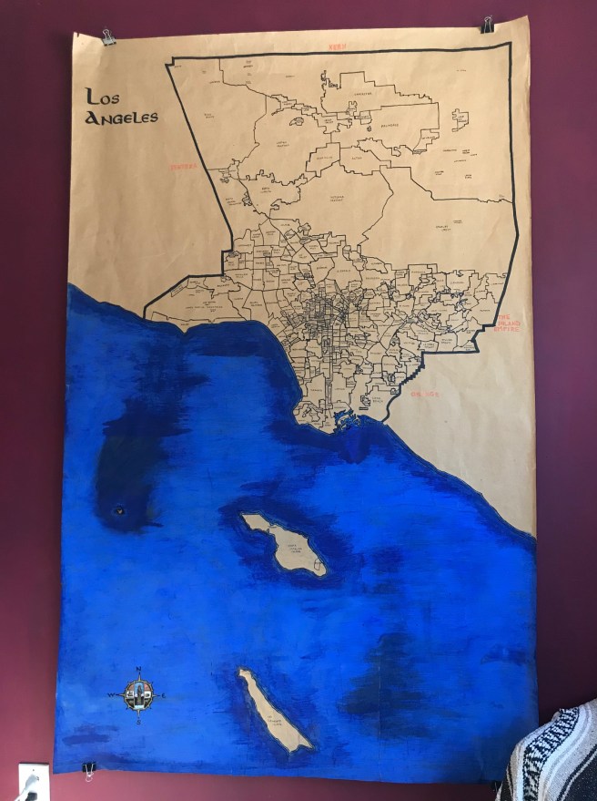 Los Angeles County map